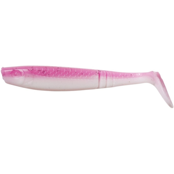 Silicone Ron Thompson Shad Paddletail 80mm uv pink/white individually