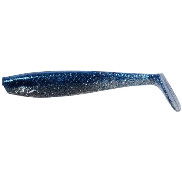 Silicone Ron Thompson Shad Paddletail 80mm blue/silver individually