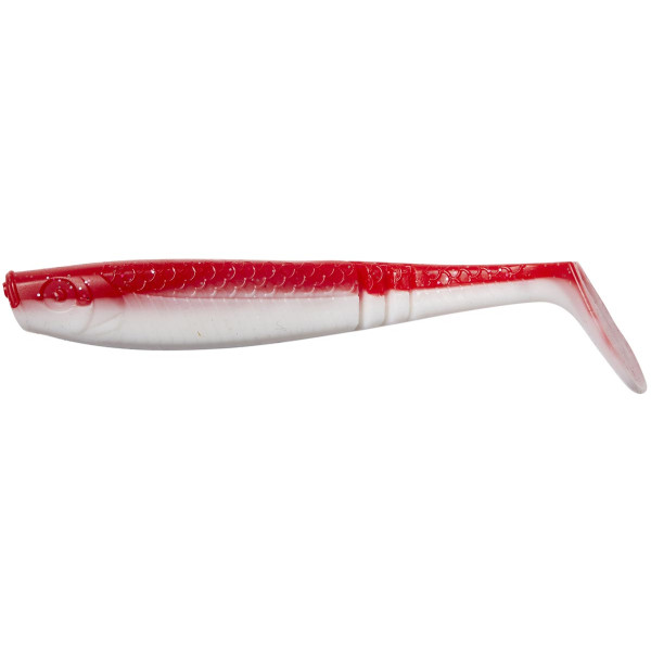 Silicone Ron Thompson Shad Paddletail 100mm red/white individually
