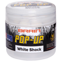 Brain Pop-Up F1 White Shock Boilies (White Chocolate) 10mm 20g