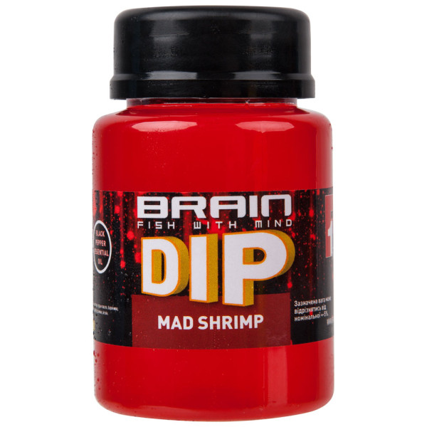 Brain F1 Mad Shrimp Boilie Dip, 100ml