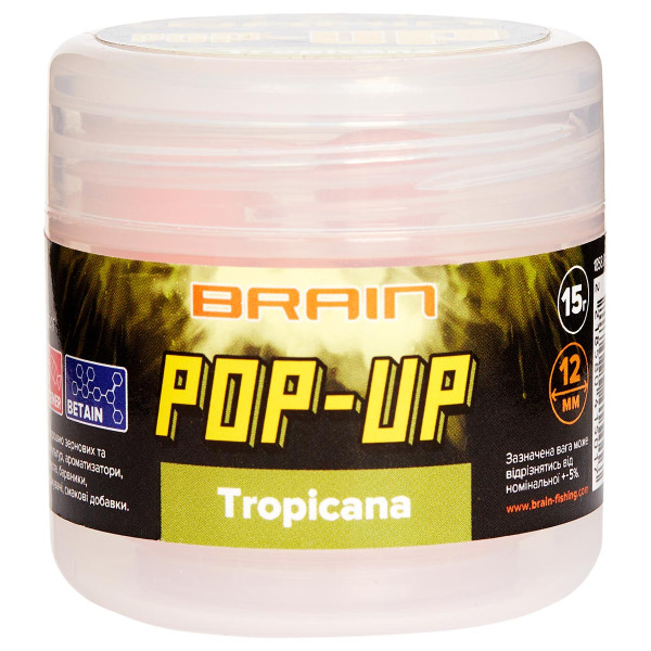 Бойли Brain Pop-Up F1 Tropicana (манго) 10мм 20g