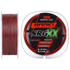 Шнур Brain NRG 8X sinking, 200m, 0.10mm 8.4kg ц: