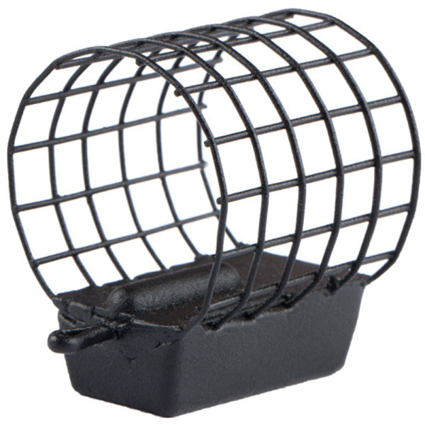 Кормушка Brain фидерная M 5x14 ячеек крашенная (ц.:черный) 60g