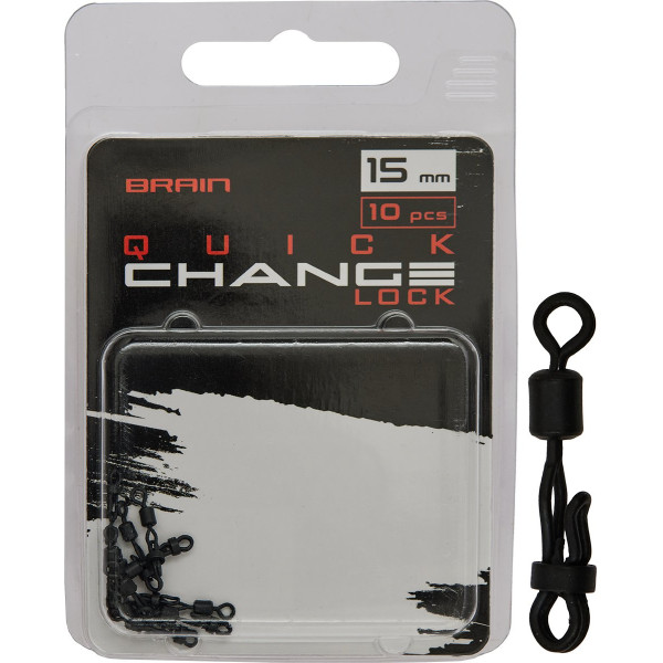 Вертлюжок із застібкою Brain Quick Change Lock 15mm (10 шт/уп) SGCA-8030-15