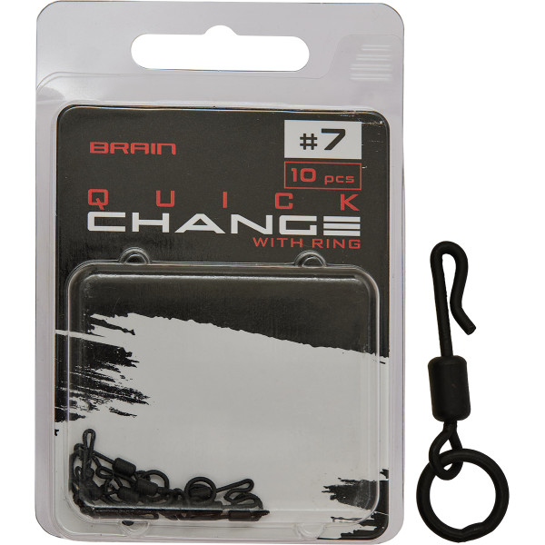 Вертлюжок с застежкой Brain Quick Change With Ring #7 (10 шт/уп) SGCA-8021-7