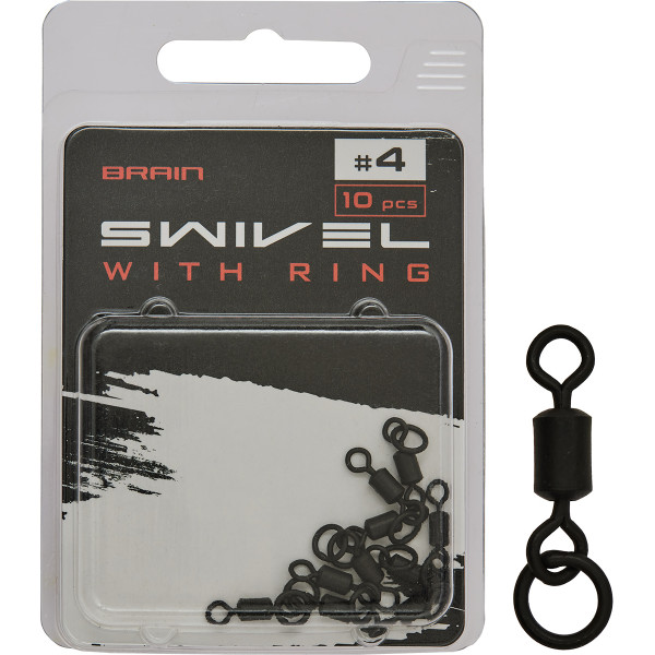 Вертлюжок Brain Swivel With Ring #4 (10 шт/уп) SGCA-8013-4