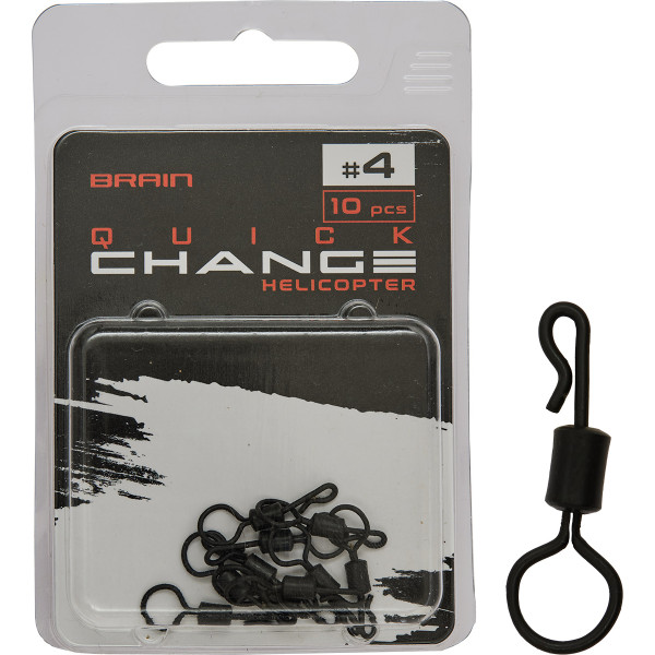 Вертлюжок с застежкой Brain Quick Change (helicopter) #4 (10 шт/уп) SGCA-8023-4