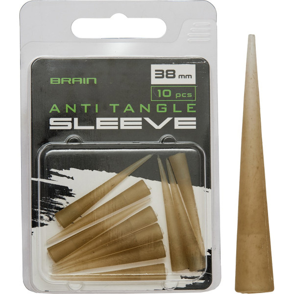 Brain Anti-Tangle Sleeve 38mm (10 pcs/pack) Brown SGXA-CA08-4