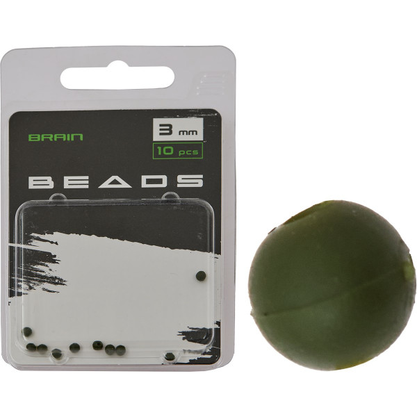 Намистинка Brain Beads 3mm (10 шт/уп) Green SGXA-9240-2