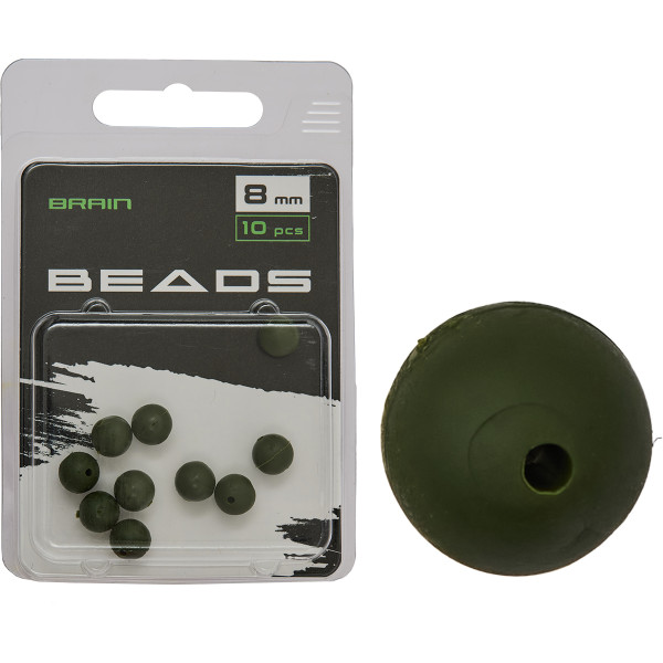 Бусинка Brain Beads 8mm (10 шт/уп) Green SGXA-9240-8