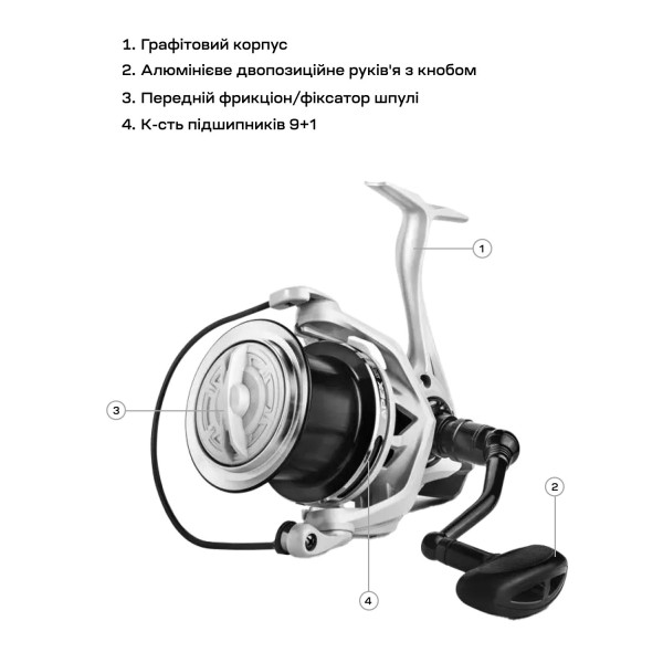 Brain Apex SW 10000 9+1BB 4.4:1 Reel