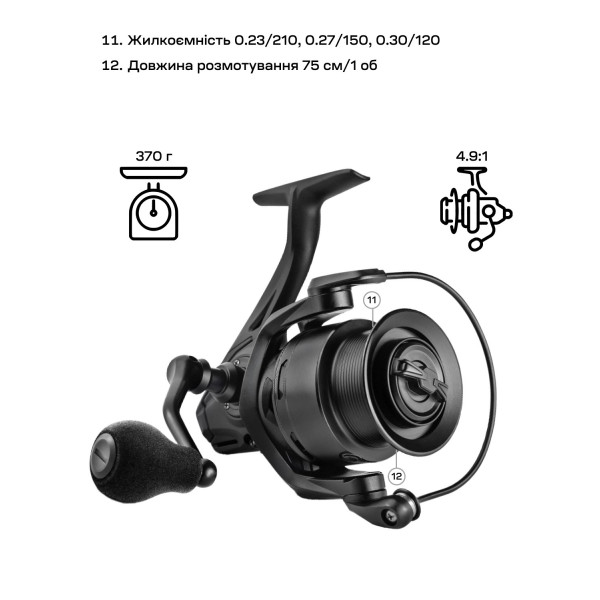 Brain Scout SE-B 4000S 8+1BB 4.9:1 Black Reel