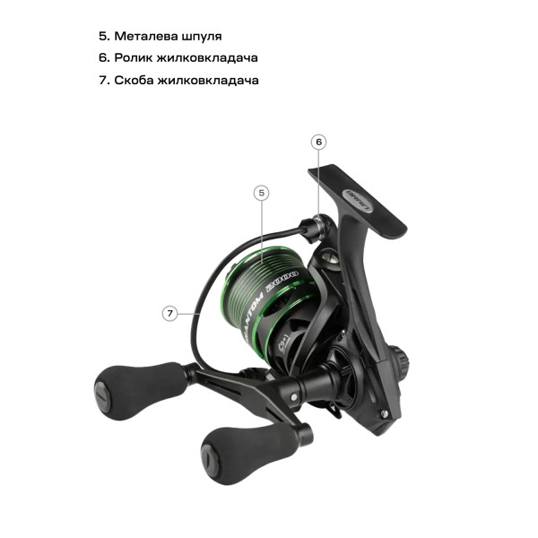 Brain Phantom Match/Bolo Double Handle 1000 9+1BB Reel