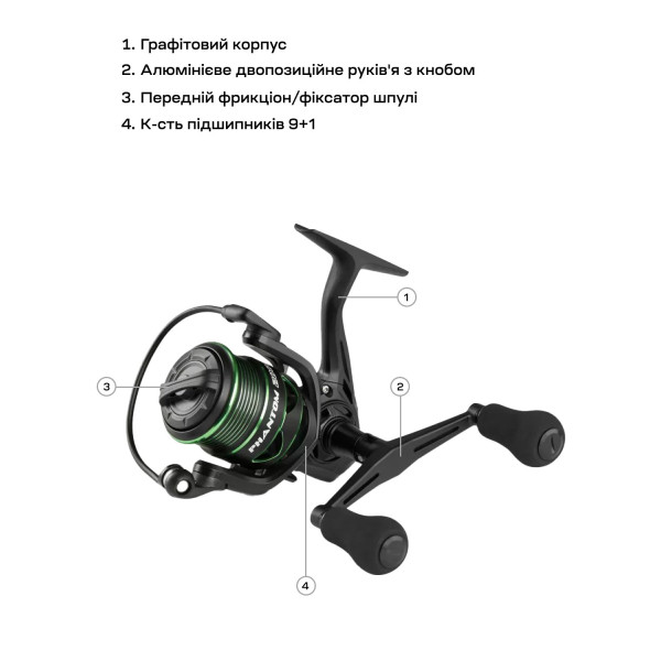 Brain Phantom Match/Bolo Double Handle 4000 9+1BB Reel