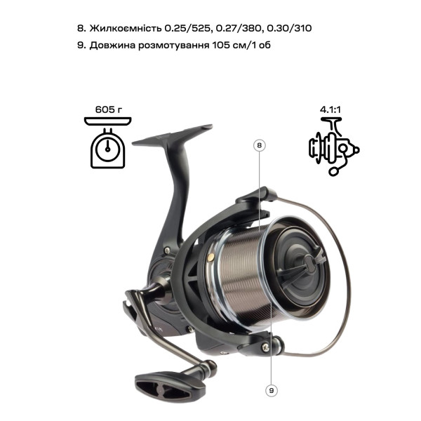 Brain Mission SE Reel 8000 12+1 BB 4.1:1