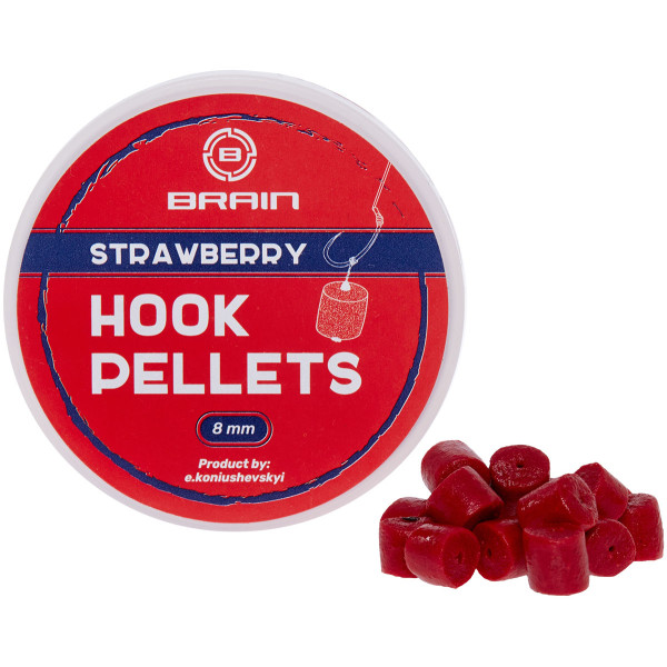 Brain Hook Strawberry Pellets 12mm 70g