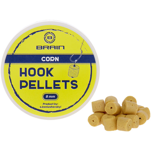 Пеллетс Brain Hook Pellets Corn (кукуруза) 16mm 70g