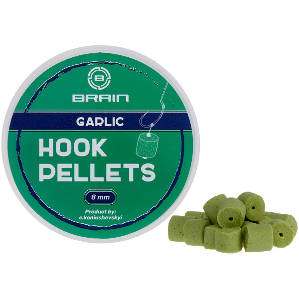 Пеллетс Brain Hook Pellets Garlic (чеснок) 8mm 70g