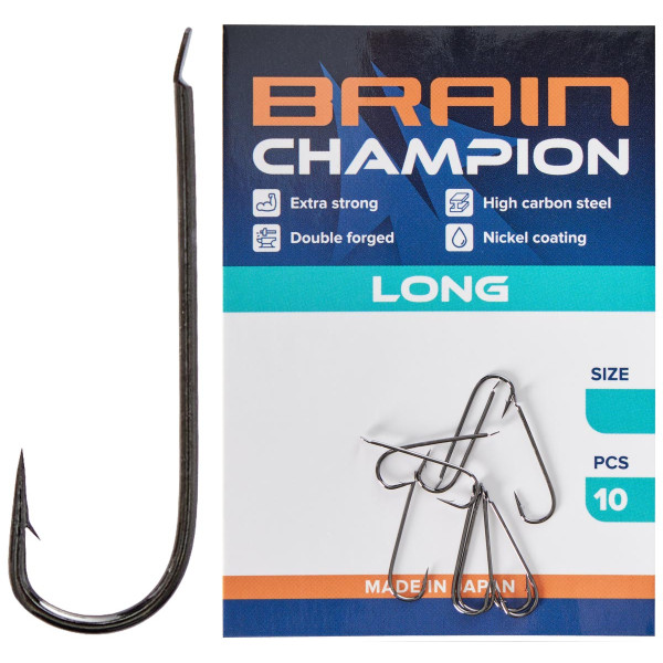 Brain Champion Long Hook #6 (10 pcs/pack)