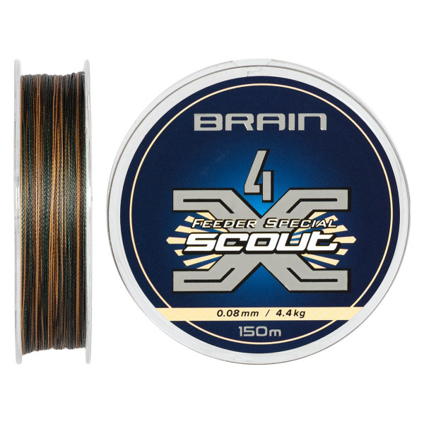 Cord Brain Scout 4X 150m (camo) 0.080mm 4.4kg