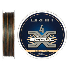 Шнур Brain Scout 4X 150м (camo) 0.183мм 11.9kg