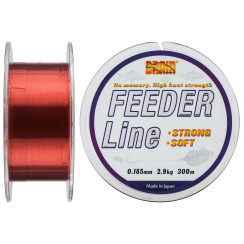 Brain Feeder fishing line, 300 m, 0.185 mm, #1.2, 2.9 kg, 6.4 lb, color: copper