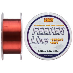 Brain Feeder fishing line, 300 m, 0.243 mm, #2.25, 5.0 kg, 11.0 lb, color: copper