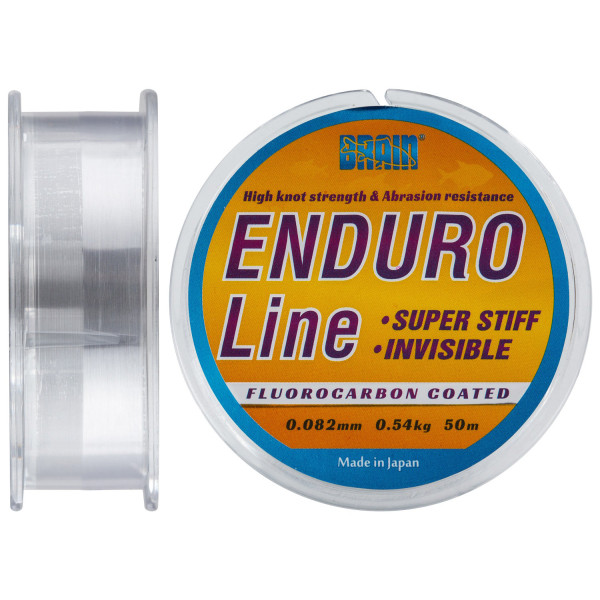 Brain Enduro fishing line, 50 m, 0.082 mm, #0.25, 0.54 kg, 1.2 lb, color: smoke
