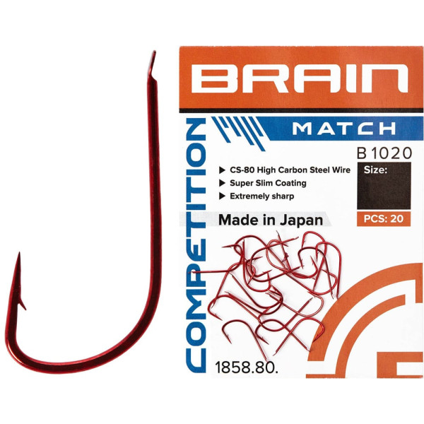 Hook Brain Match B1020 #16 (20 pcs/pack) c: red