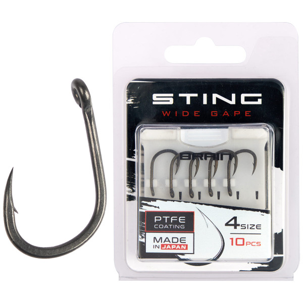 Крючок Brain Sting Classic Wide Gape #4 (10 шт/уп)
