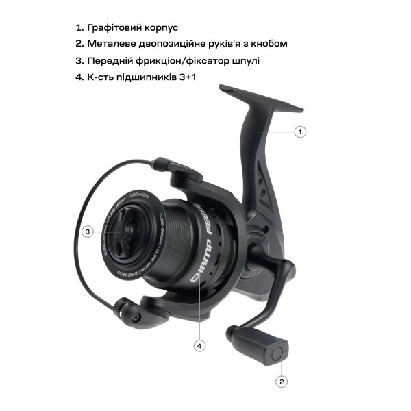 Brain Champ Feeder 6000 3+1BB 4.8:1 Reel