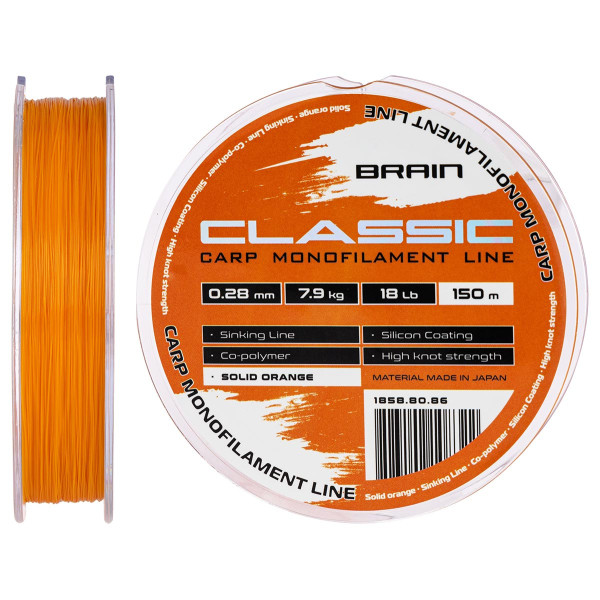 Лісочка Brain Classic Carp Line 150m 0.28mm 18lb 7.9kg