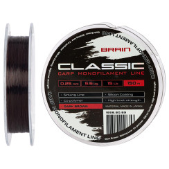 Brain Classic Carp Line (dark brown) 150m 0.25mm 15lb 6.6kg