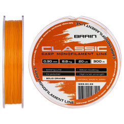 Brain Classic Carp Line (solid orange) 300m 0.30mm 20lb 8.8kg