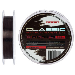 Brain Classic Carp Line (dark brown) 300m 0.28mm 18lb 7.9kg