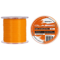 Brain Classic Carp Line (solid orange) 600m 0.25mm 15lb 6.6kg