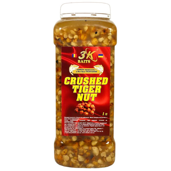 Grain mixture 3KBaits Tiger peas (natural) 1l jar