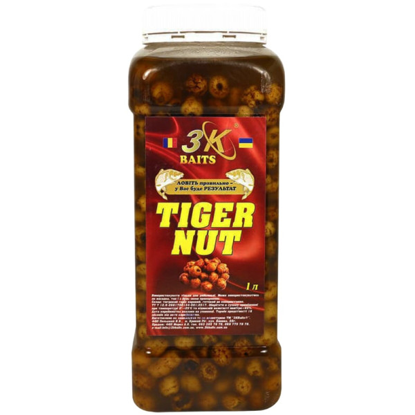 Grain mixture 3KBaits Tiger peas (natural) 1l jar