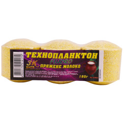 Технопланктон 3KBaits Fluoro (паливне молоко) 180g (3шт/уп)