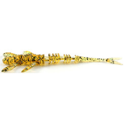 FishUP Flit Silicone 2" #036 - Caramel/Green & Black (9 pcs/pack)