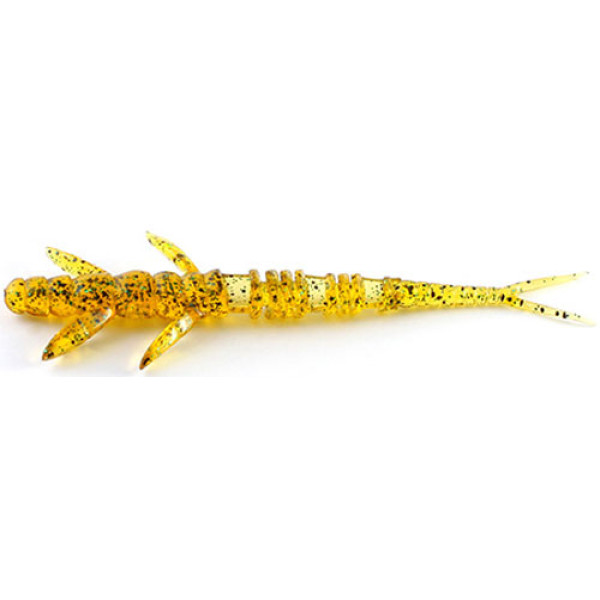 FishUP Flit 3" Silicone #036 - Caramel/Green & Black (8 pcs/pack)