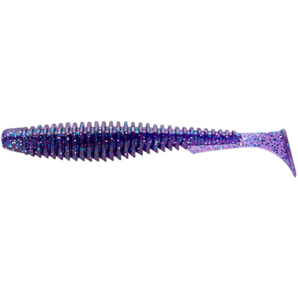 Силікон FishUP U-Shad 2.5" #060 - Dark Violet/Peacock & Silver (9шт/уп)