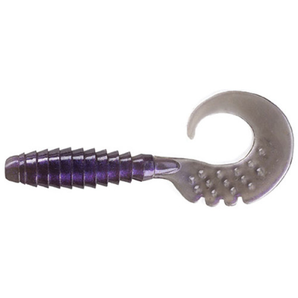 Silicone FishUP Fancy Grub 1\" #058 Purple Smoke Pearl/Silver (12pcs/pack)"