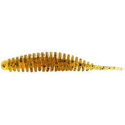 FishUP Tanta 1" Silicone #036 - Caramel/Green & Black (12 pcs/pack)