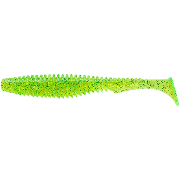 Silicone FishUP U-Shad 2.5" #026 - Flo Chartreuse/Green (9pcs/pack)