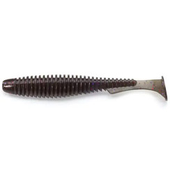 Силікон FishUP U-Shad 4" #050 - Green Pumpkin Brown/Red & Purple (8шт/уп)