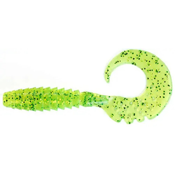 Silicone FishUP Fancy Grub 2.5" #026 - Flo Chartreuse/Green (10pcs/pack)