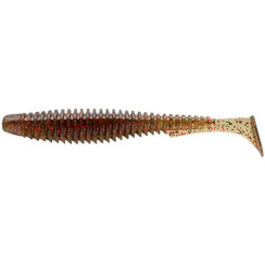 Силікон FishUP U-Shad 2.5" #045 - Green Pumpkin/Red & Black (9шт/уп)