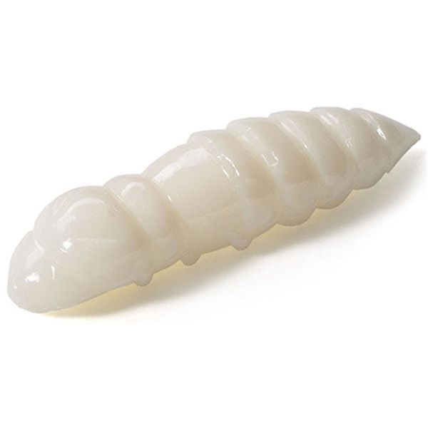 Silicone FishUP Pupa 0.9" cheese taste #009 - White (12pcs/pack)
